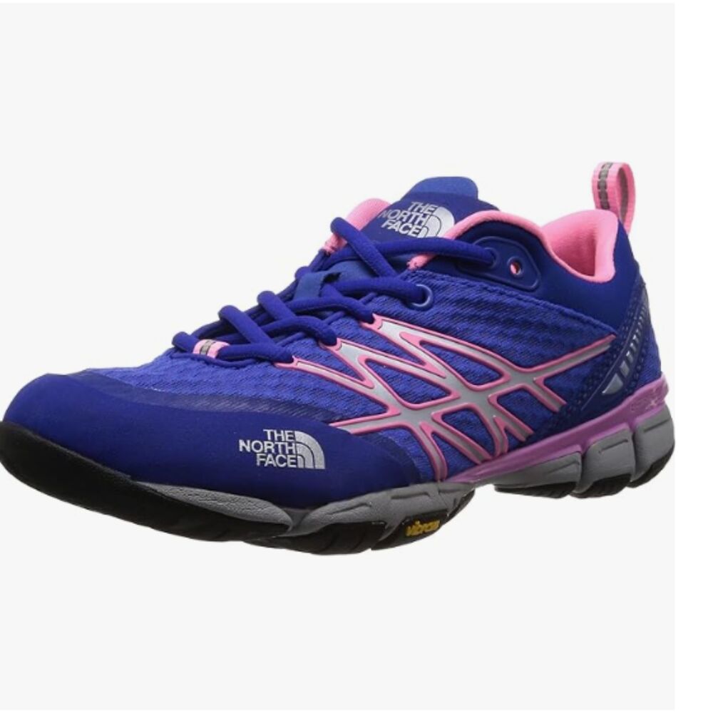 The North Face Womens Ultra Kilowatt Blue Pink Running Shoe  Sz 8